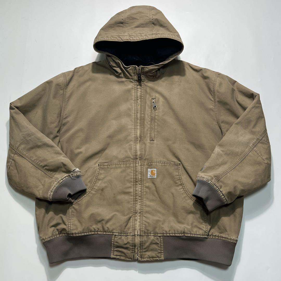 カーハート アクティブジャケット クイックダック 2XL カーキ 中綿 7667