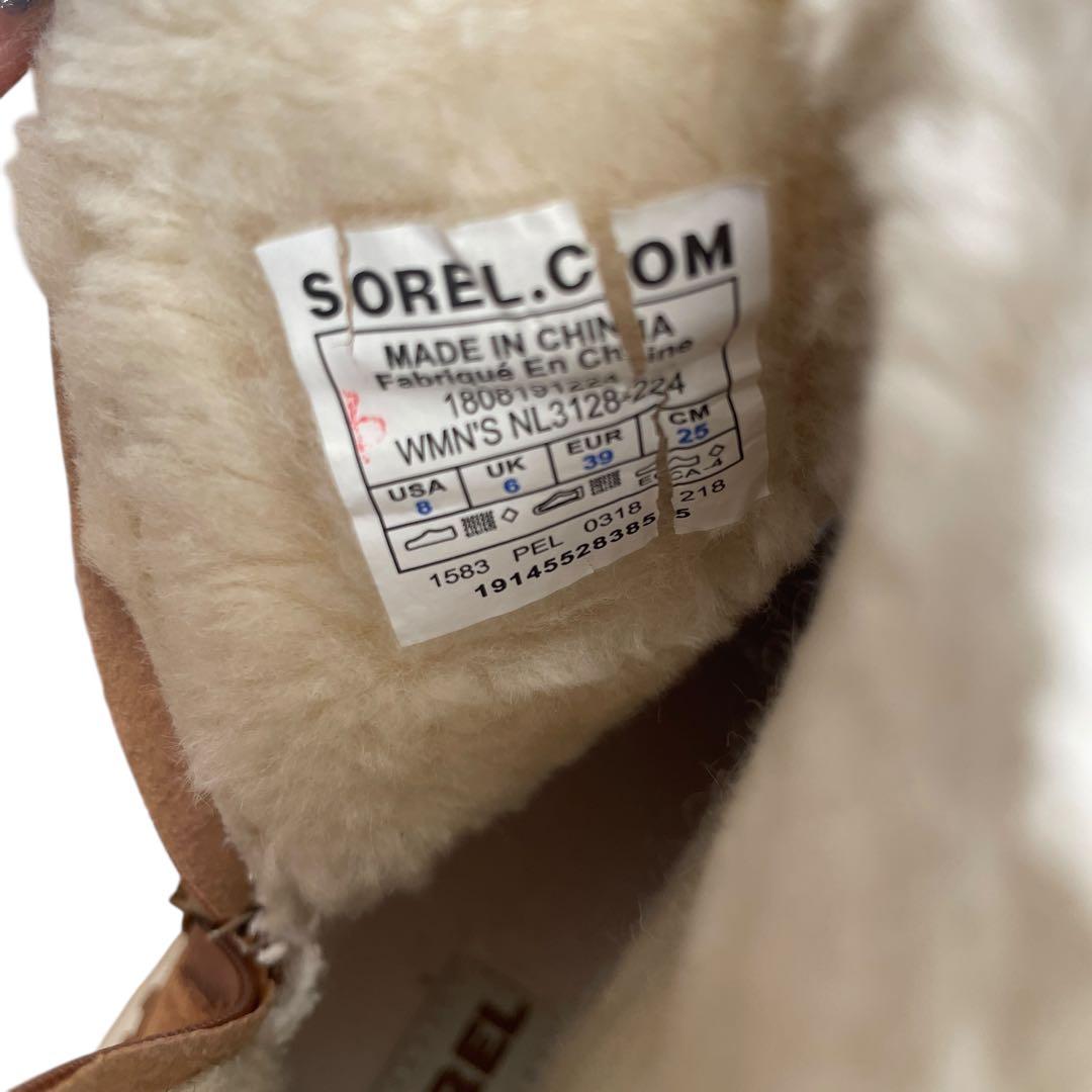 SOREL キネティックインパクト　ムートンブーツ　スエード　25