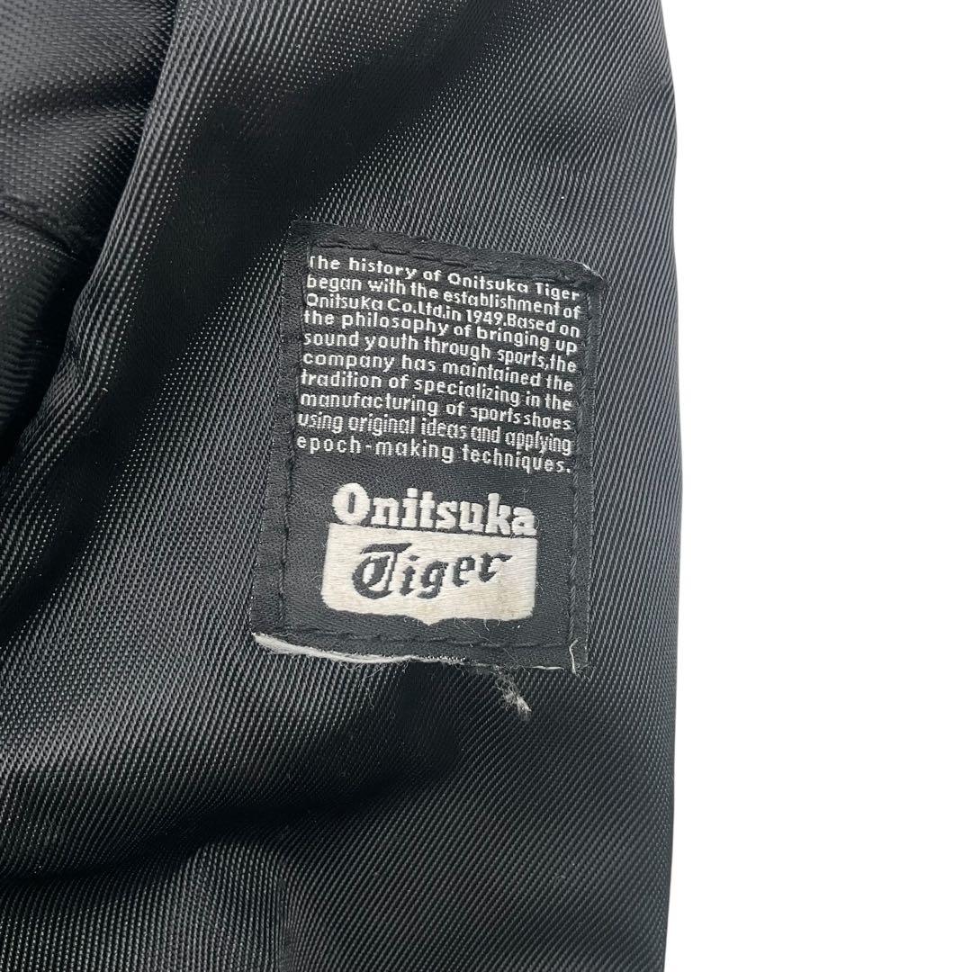 美品 オニツカタイガー メッセンジャーバッグ クロスボディバッグ ナイロン 黒