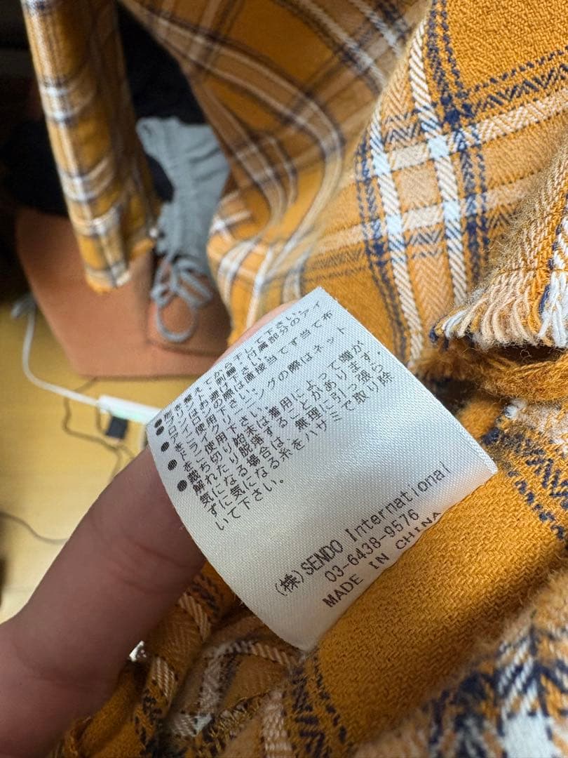 トップス MLVINCE military check shirt