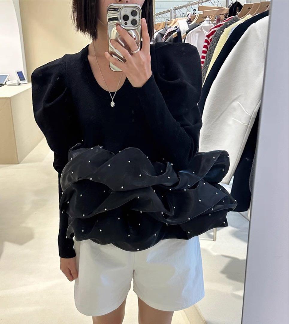 トップス bibiy AMELIE PEPURAMU KNIT