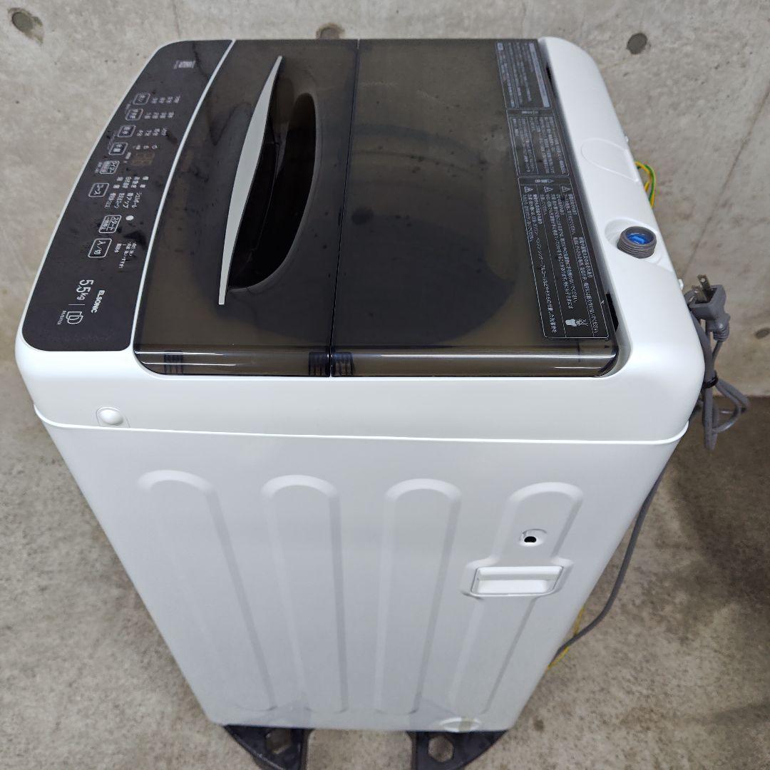 ELSONIC EHX55DD ノジマプライベートブランド 分解洗浄済み洗濯機