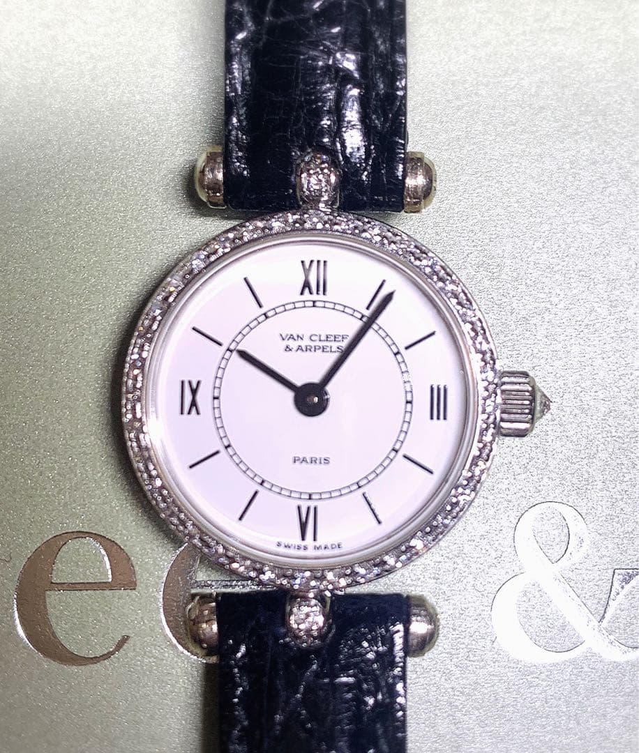 【電池交換済 ベルト新品 稼動品】Van Cleef & Arpels時計