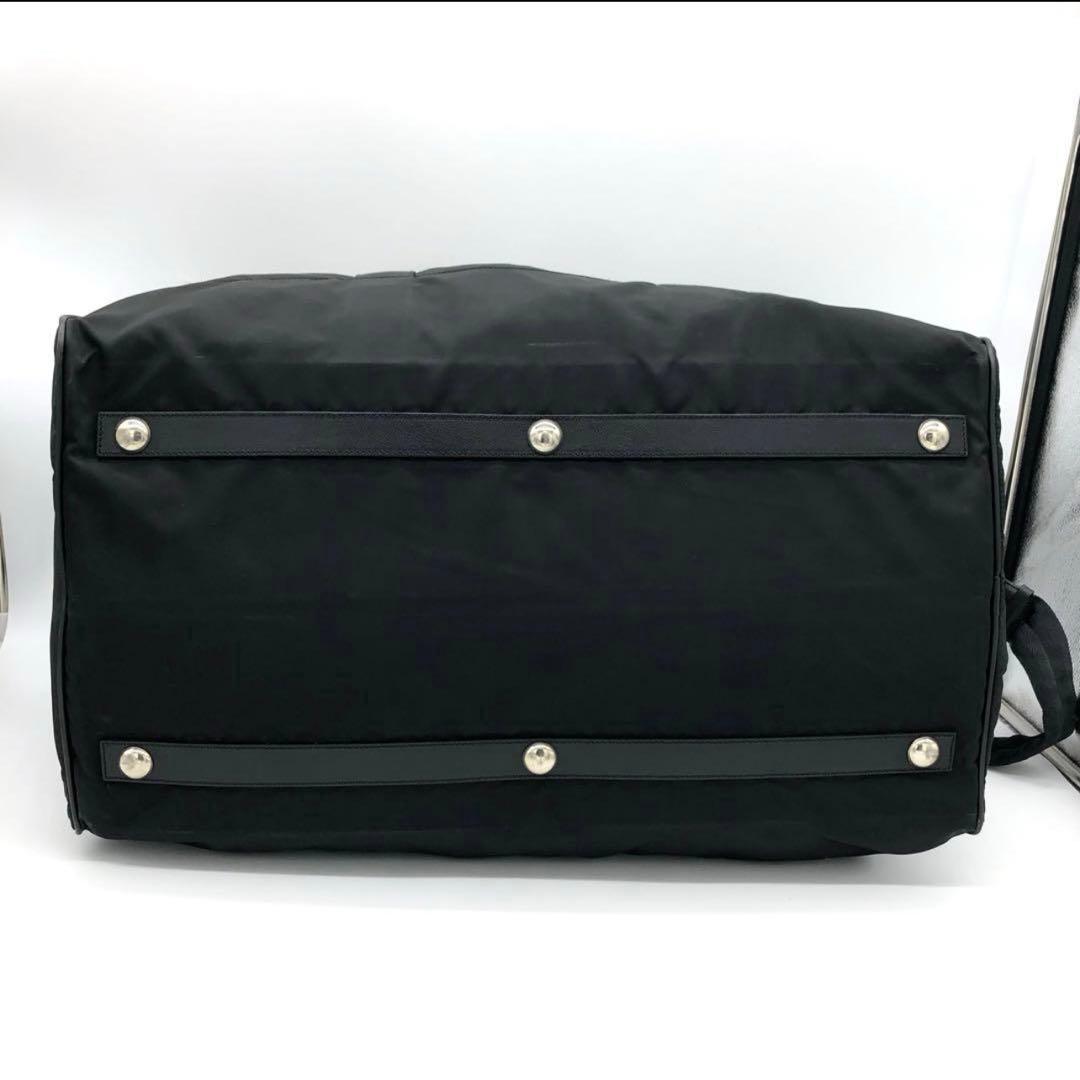 【極上美品・Gカード付✨】プラダ 2way ボストンバッグ　サフィアーノ 南京錠