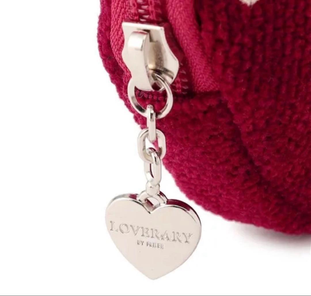 FEILER ラブラリーハート ハート型ポーチ ポーチ フェイラー　レッド