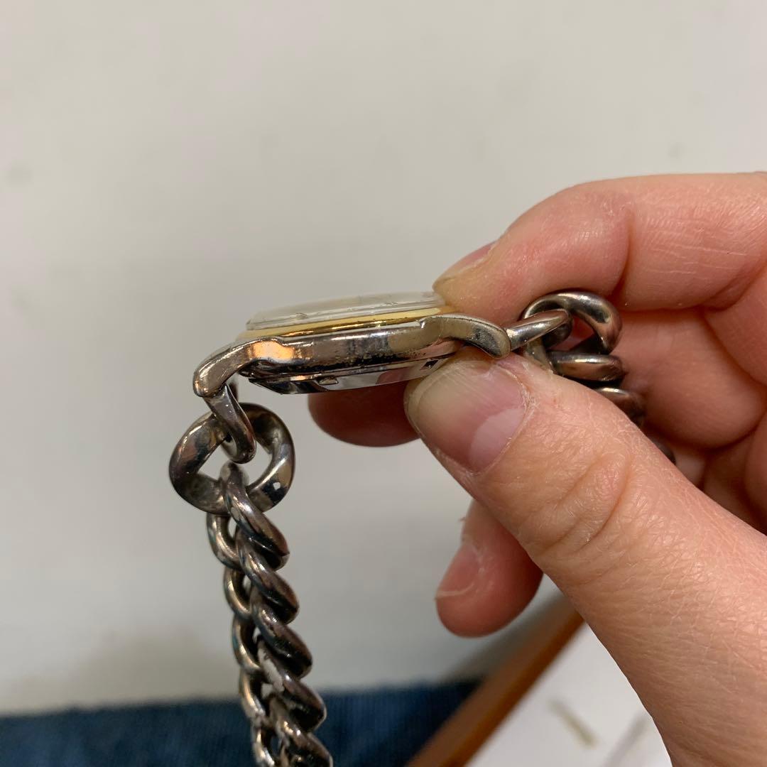 【希少】Clio blue クリオブルー 自動巻き シルバー925 時計 裏スケ