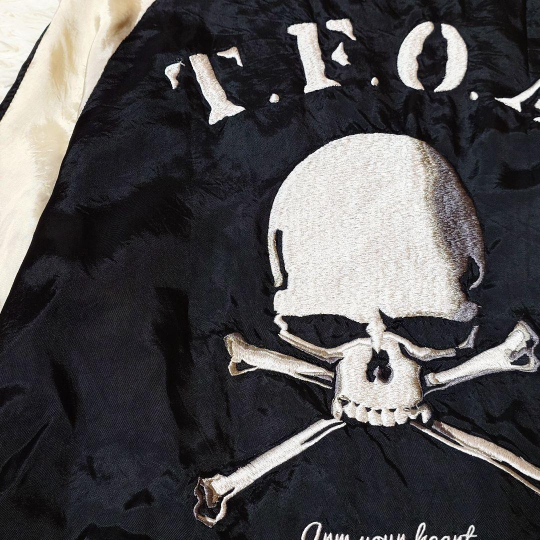 希少 クローズワースト 高橋ヒロシ【XL】TFOA スカジャン スカル 刺繍 黒
