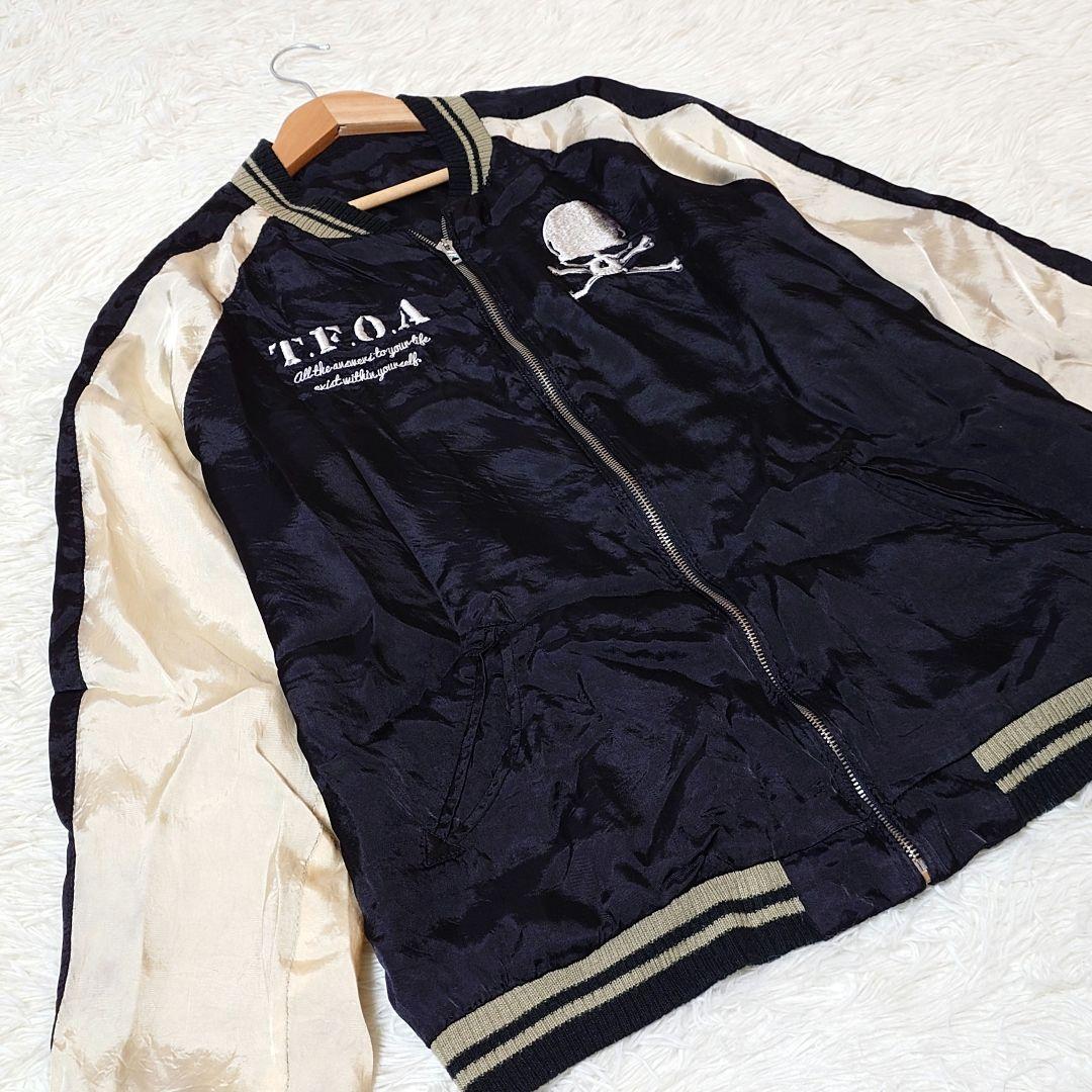 希少 クローズワースト 高橋ヒロシ【XL】TFOA スカジャン スカル 刺繍 黒