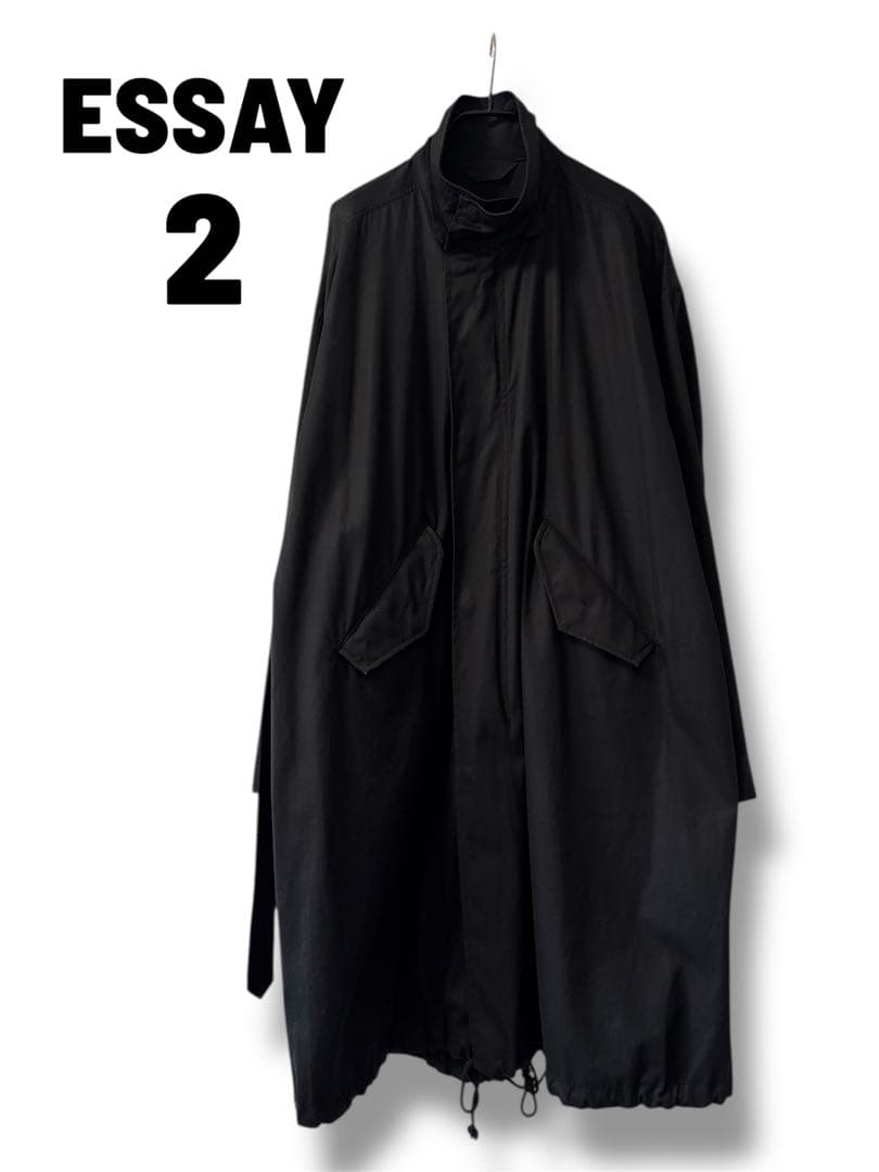 ESSAY MODS COAT エッセイ モッズコート コート ブラック 2