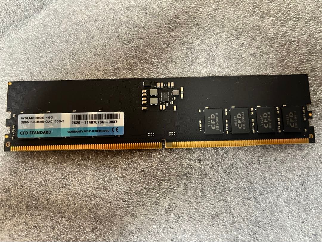 CFD DDR5 16GB w5u4800cs-16 1枚