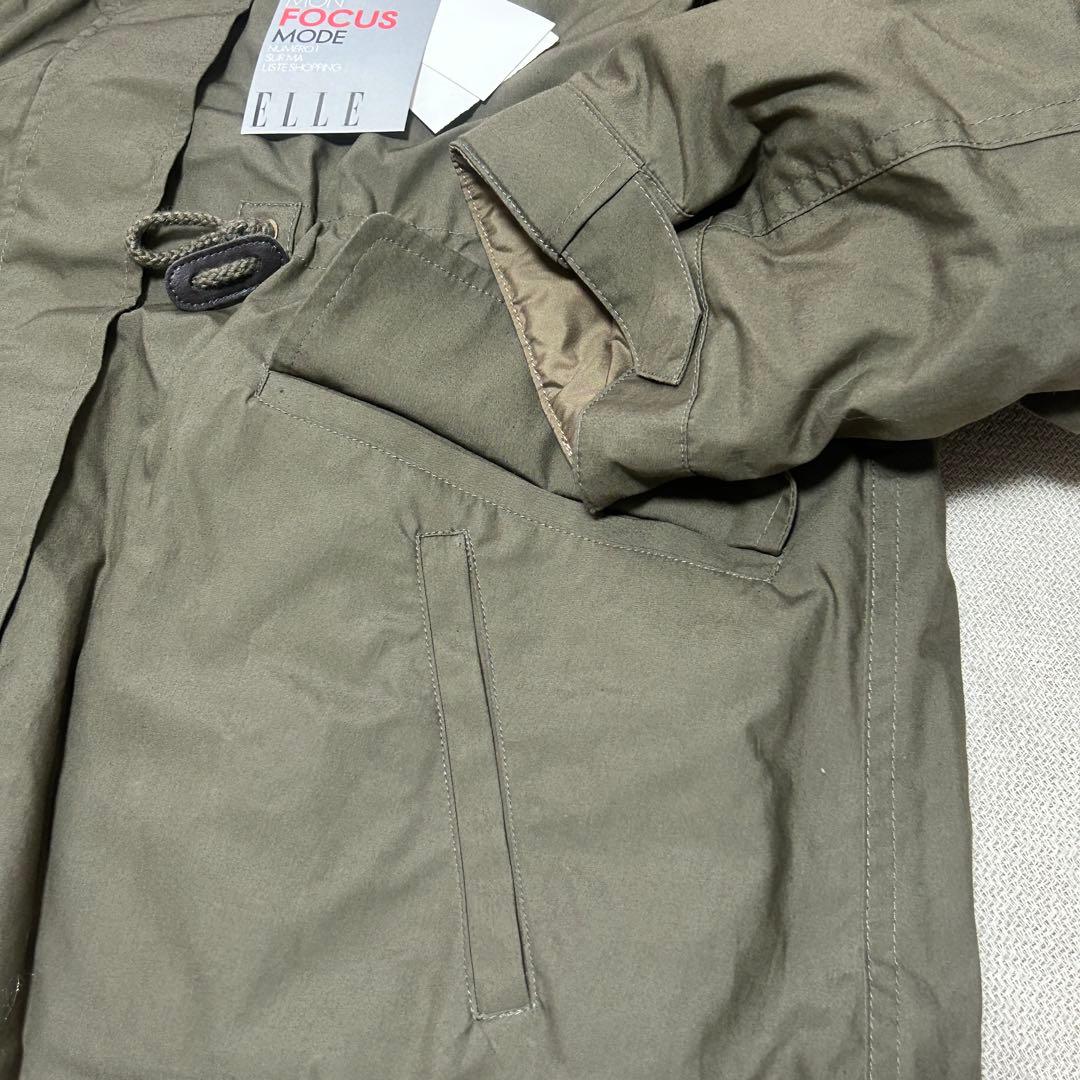 【新品】ELLE カーキ　モッズコート リバーシブル　size40