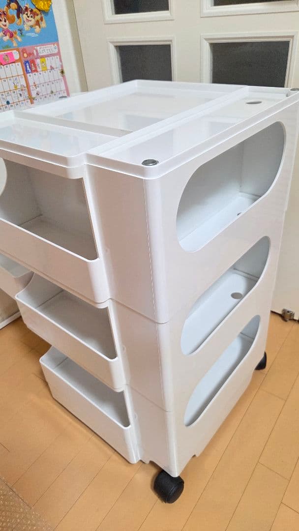 ★正規品★ジョエ・コロンボ　ボビーワゴン 3段5トレイ ホワイト★美品★