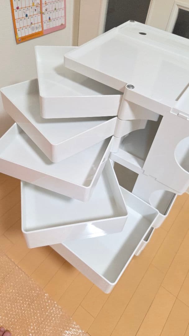 ★正規品★ジョエ・コロンボ　ボビーワゴン 3段5トレイ ホワイト★美品★