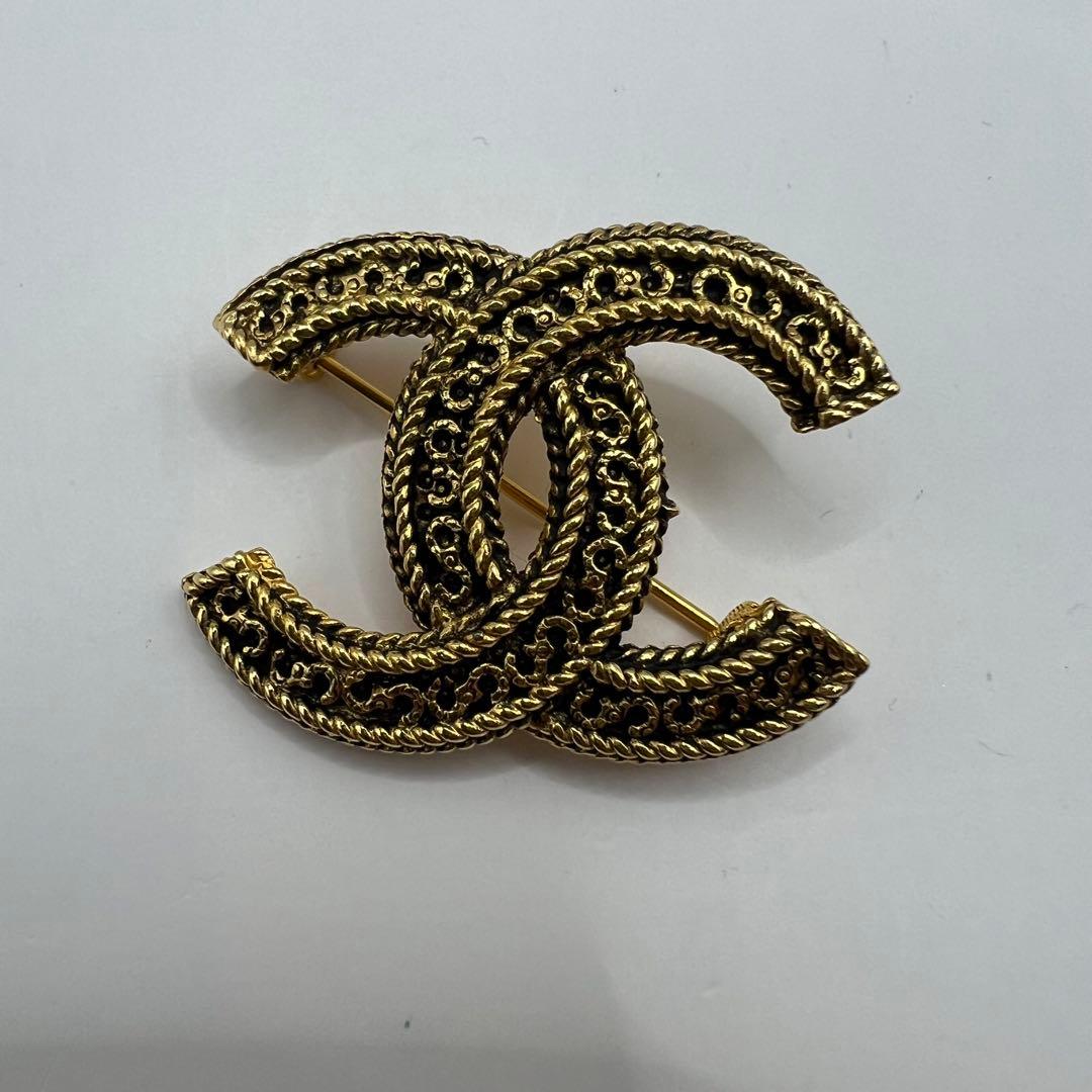 【未使用に近い/箱付き】シャネル ブローチ ココマーク ヴィンテージ 1109