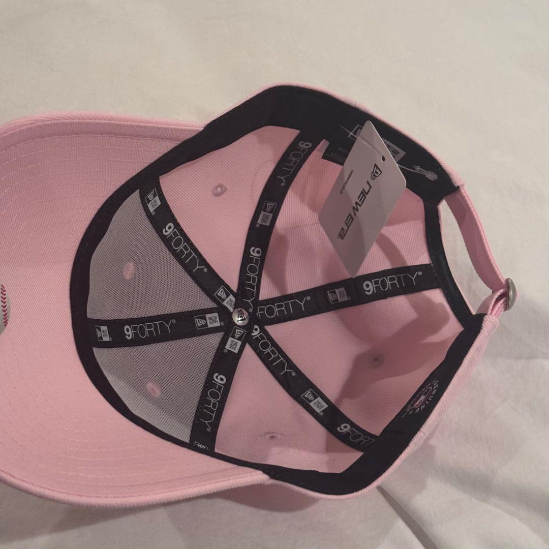 【新品】ニューエラ ラインストーン ニューヨークヤンキース ピンク キャップ