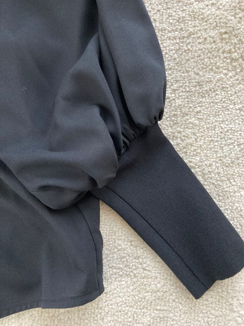 ENFOLD ビックカラー ブラウス 黒 38