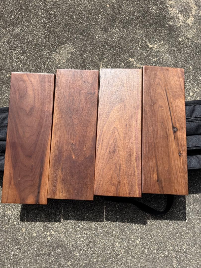 ラーテルワークス ウッドパネルテーブル 木製天板 収納バッグ付き