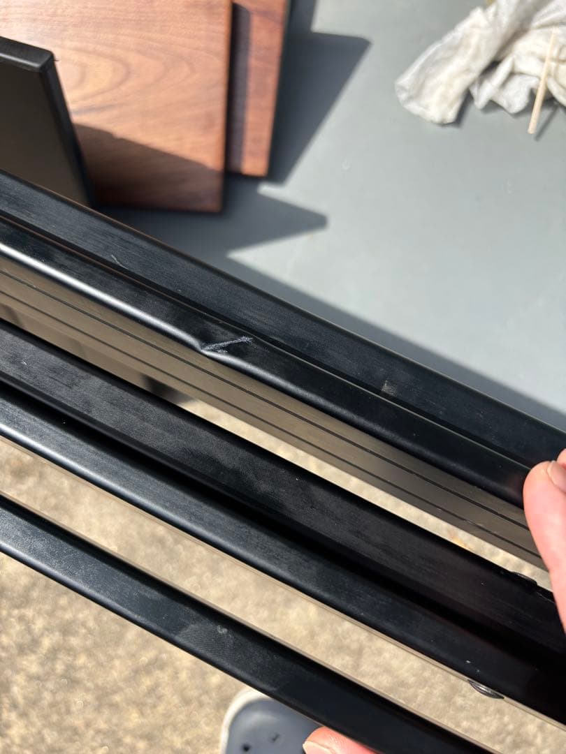 ラーテルワークス ウッドパネルテーブル 木製天板 収納バッグ付き