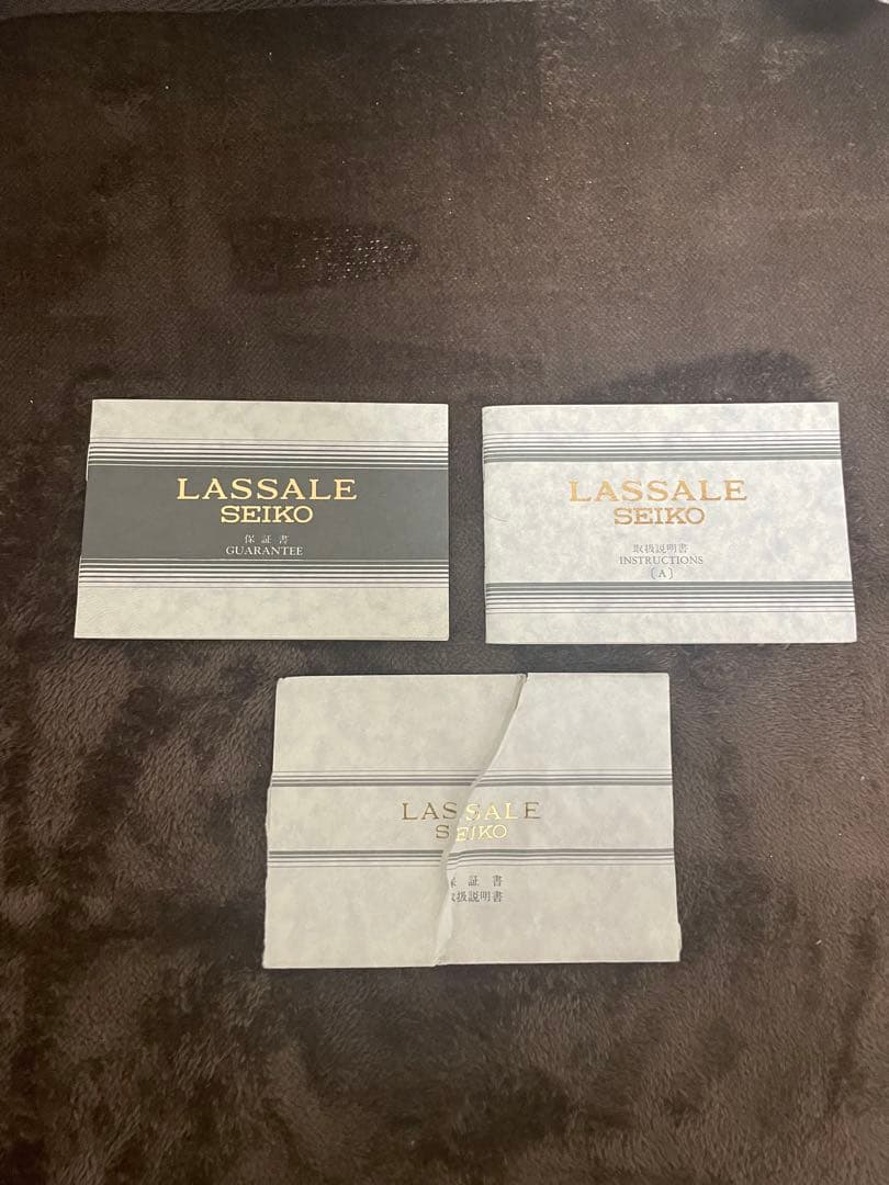 ゆ*」様 ヴィンテージ　超稀少　セイコーラサール　ブレスレット腕時計　グリーンス