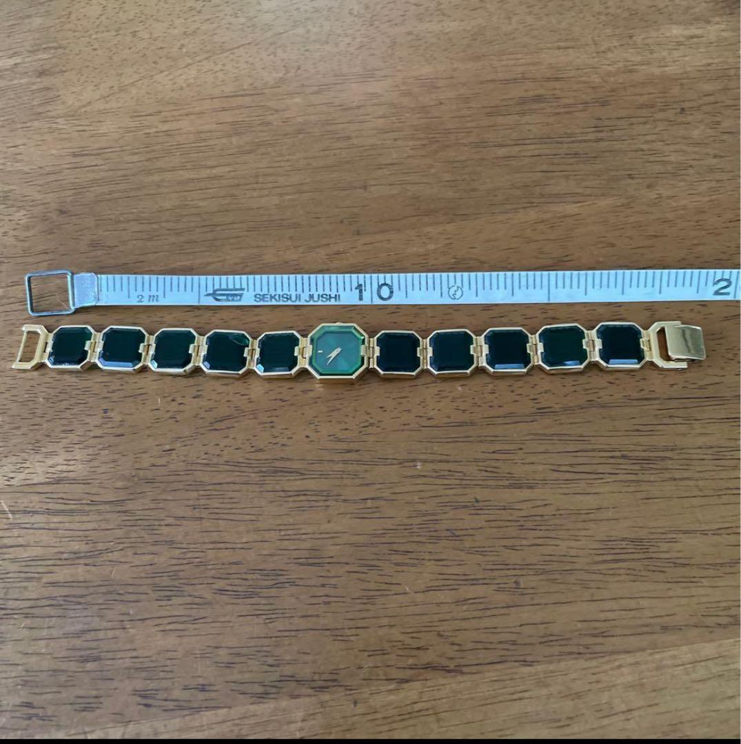 ゆ*」様 ヴィンテージ　超稀少　セイコーラサール　ブレスレット腕時計　グリーンス