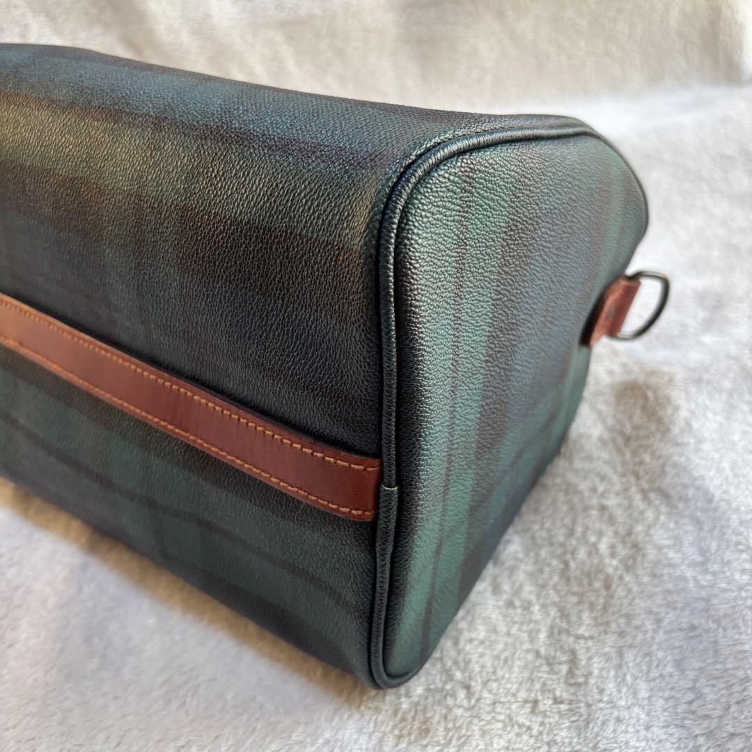 ✨️美品✨️ ポロラルフローレン ミニボストンバッグ PVCレザー グリーン