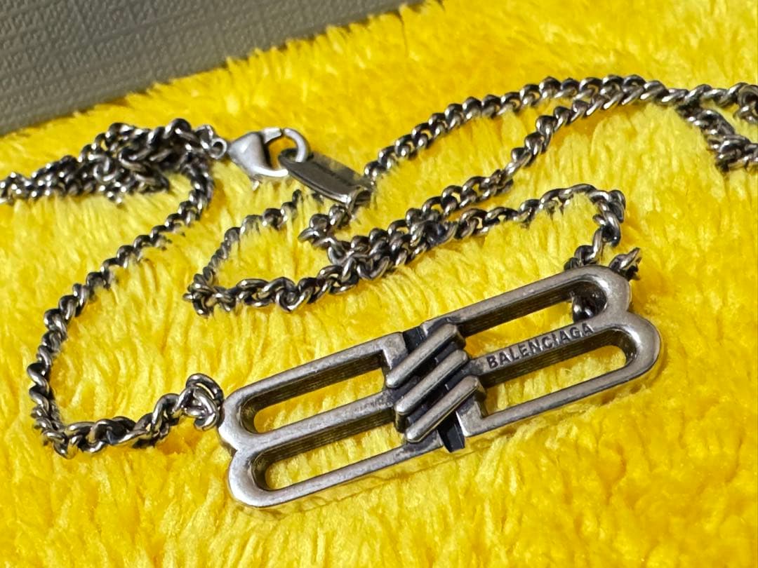 BALENCIAGA チェーンネックレス　BB ICONグルメット