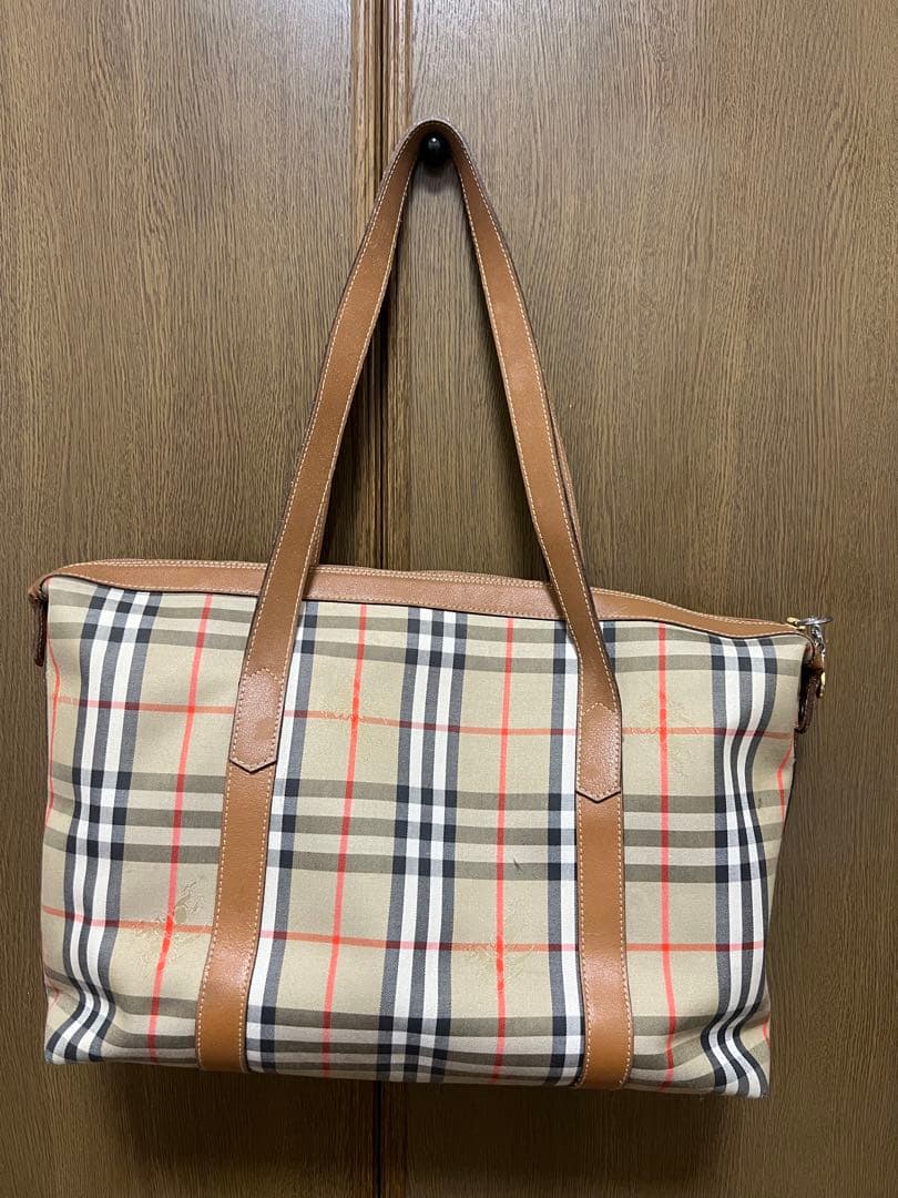 Burberry チェック柄 トートバッグ　ノバチェック　ヴィンテージ