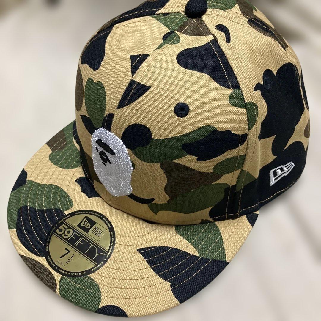 APE New Era 59fifty 迷彩 キャップ 59.6cm