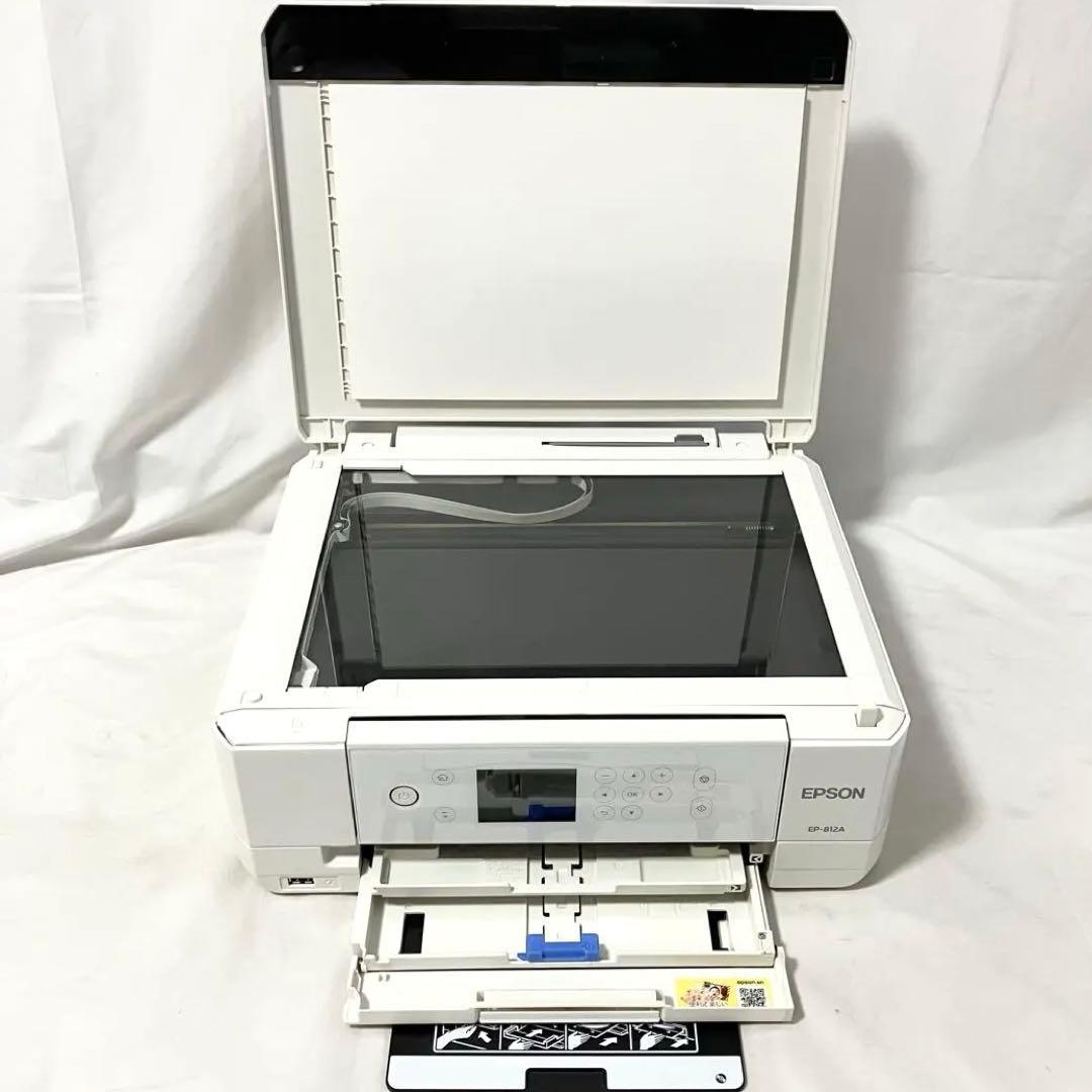 エプソン カラリオ プリンター インクジェット複合機 ホワイト EP-812A