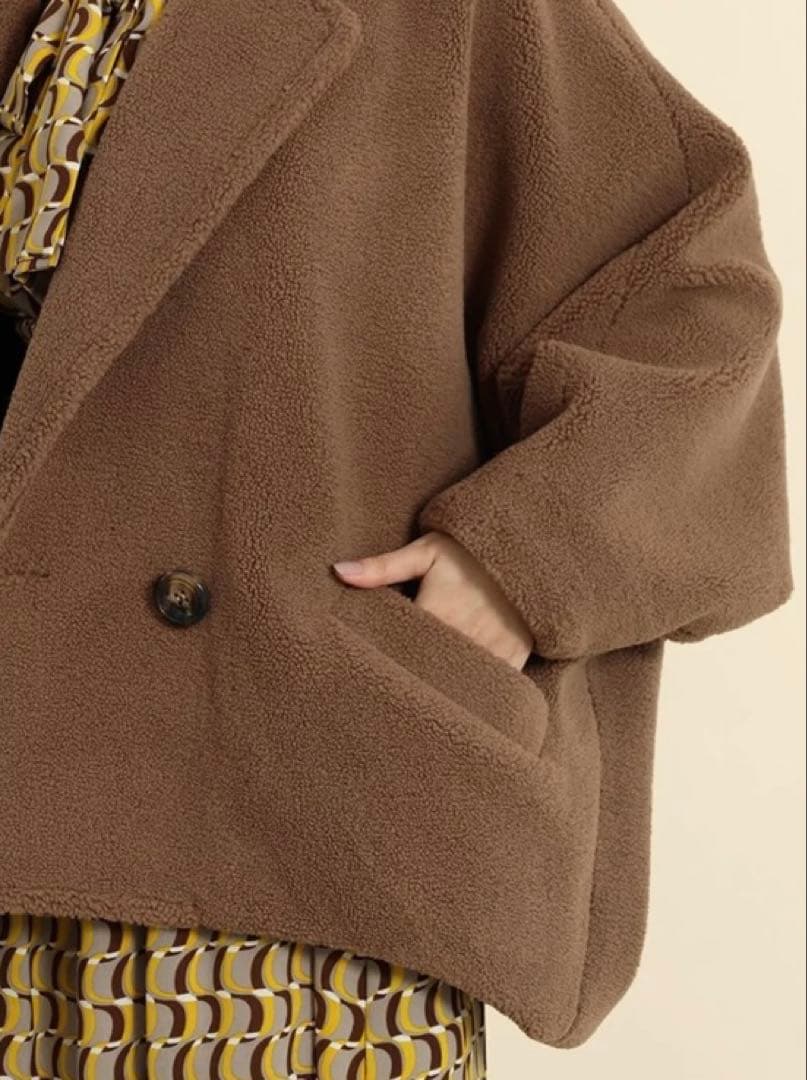 【venus】FENNEL／フェンネル ボリュームボアアウター モカ