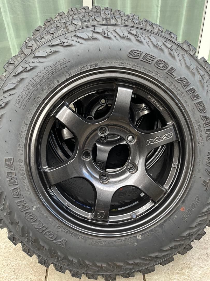 ５本セット　走行5000キロバリ溝　レイズ タイヤ・ホイールセット　JB64