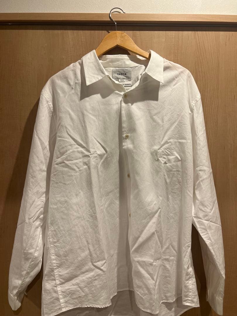 【新品】YAECA BUTTON SHIRT WIDE 白　Mサイズ