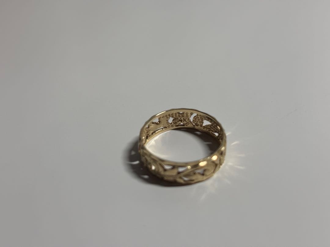 PEICHAN　14金16号LMA ゴールドリング オリジナルポーチ付き