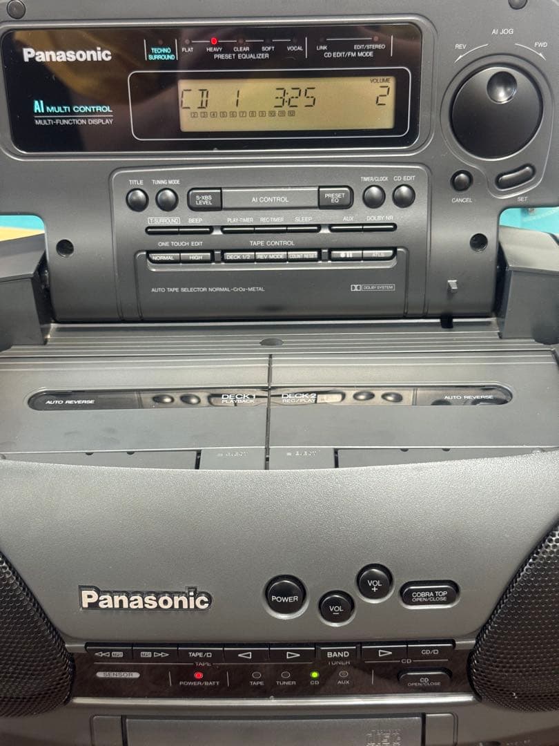 【希少！動作品】Panasonic ラジカセ RX-DT707 コブラトップ