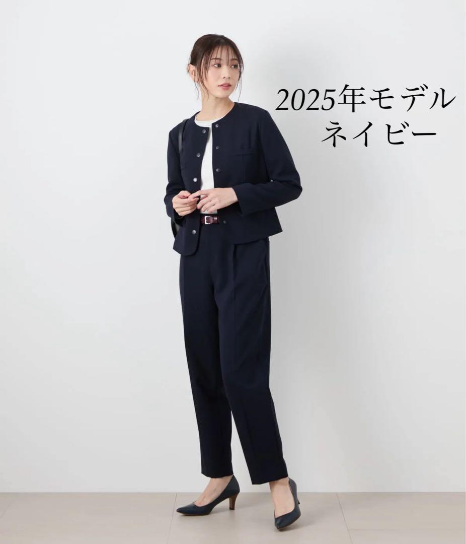 NEW YORKER 2025年モデル ノーカラージャケット パンツ 紺
