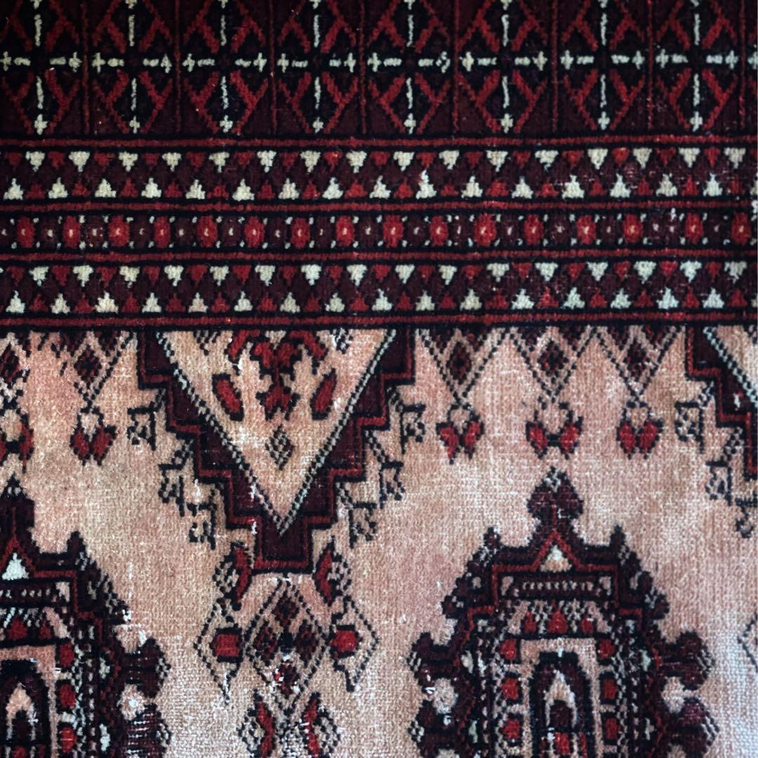 【在庫整理／大幅値引】145×90パキスタン・ラホール産 ヴィンテージラグ