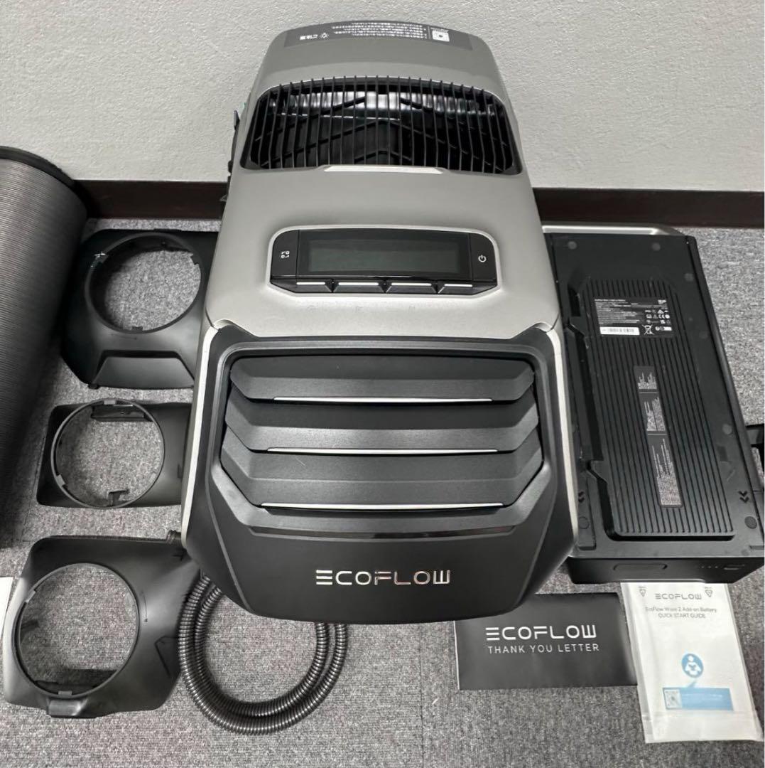 EcoFlow Wave 2 エアコン本体、バッテリー、別売り排気ダクトホース