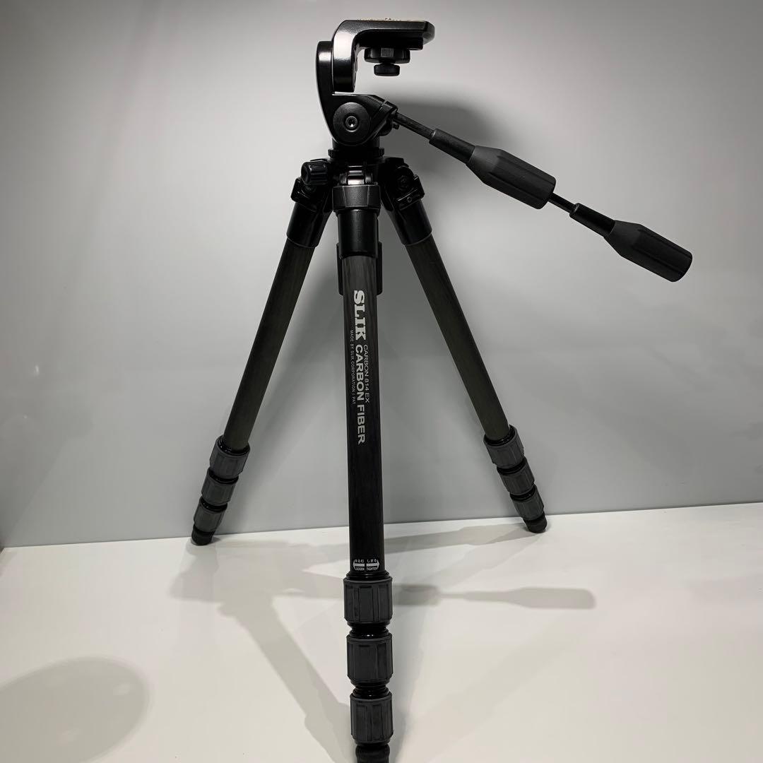 スリック カメラ三脚 SLIKカーボン 814EX 4段