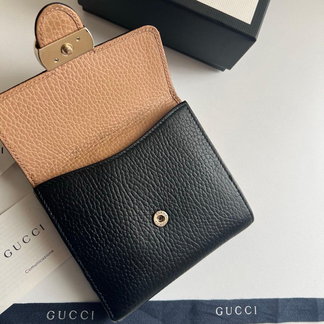92 極上美品 GUCCI グッチ 2つ折り財布