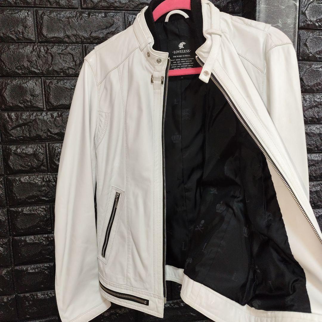 希少カラー　ラブレス　ラムレザー　シングルジャケット　サイズ　M