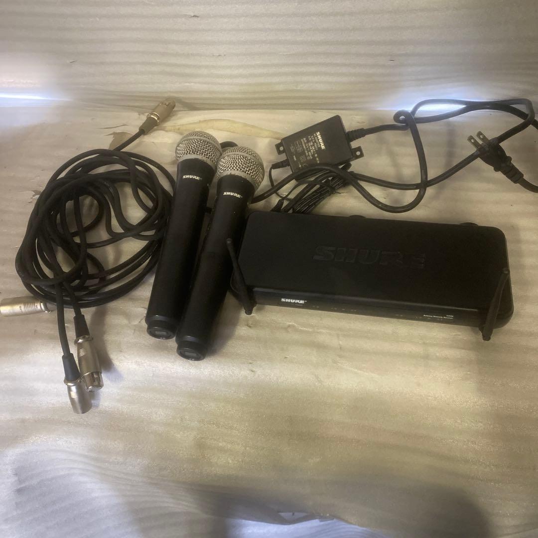 SHURE SVX88受信機＋ワイヤレスマイクPG58X2本