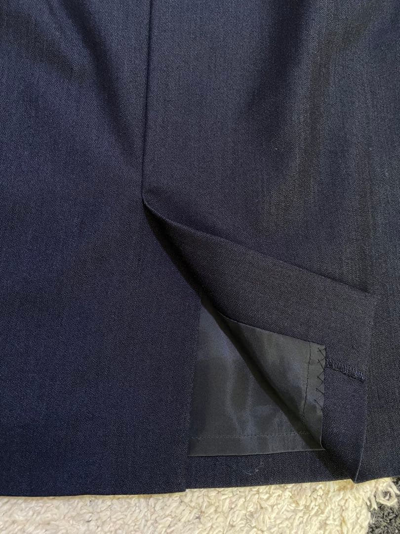 【美品】ORIHICA ネイビー ウォッシャブルスーツ 3点セット