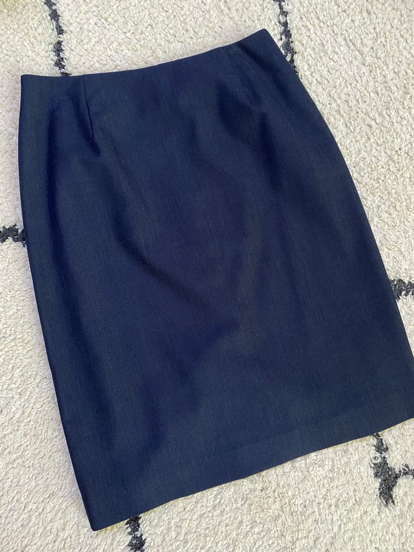 【美品】ORIHICA ネイビー ウォッシャブルスーツ 3点セット