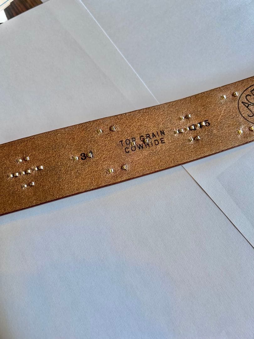 ACE WESTERN BELTS エースウエスタン　ベルト　34 美品です