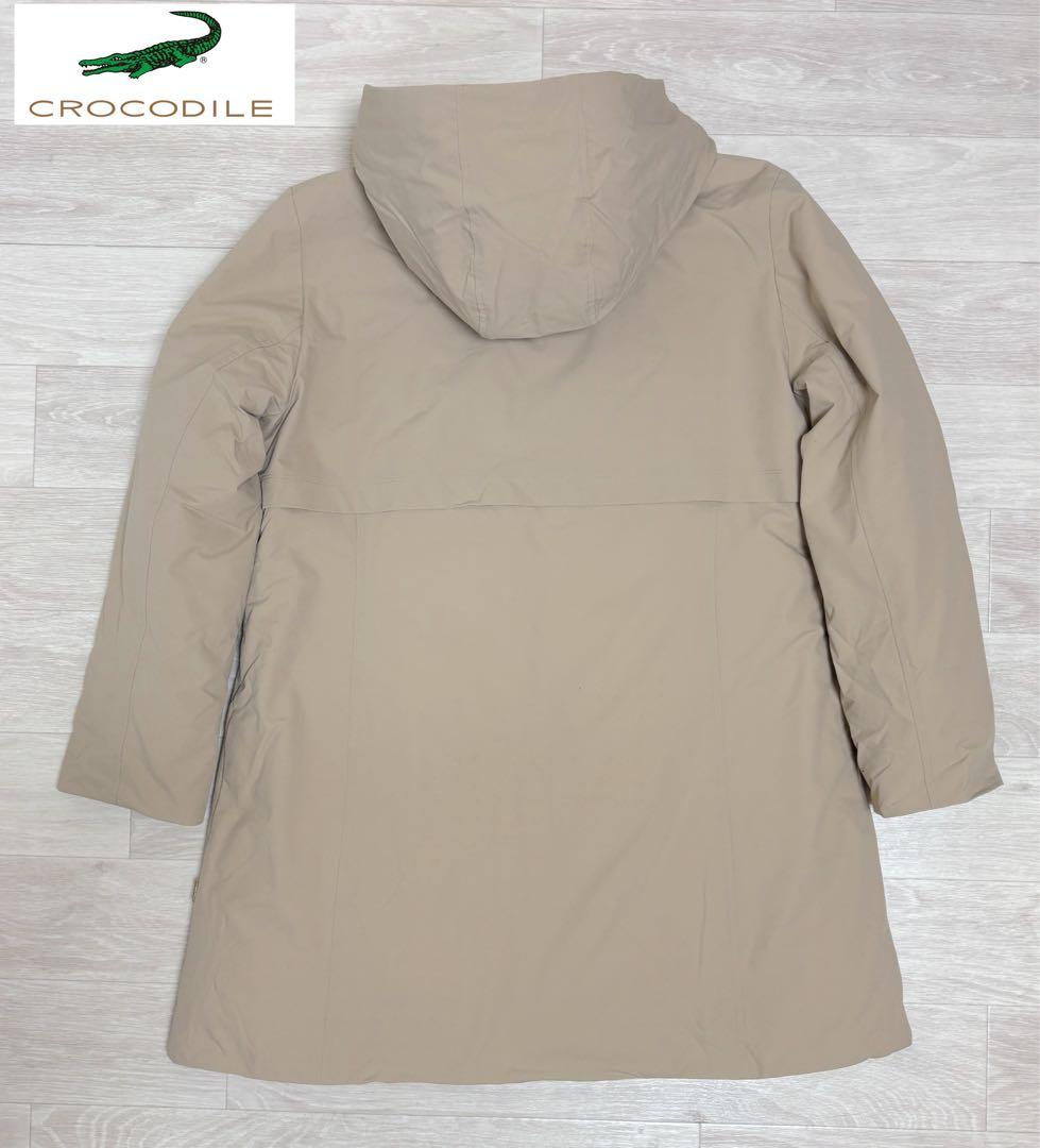 CROCODILE ダウンコート レディースLL フード付き 撥水 新品未使用