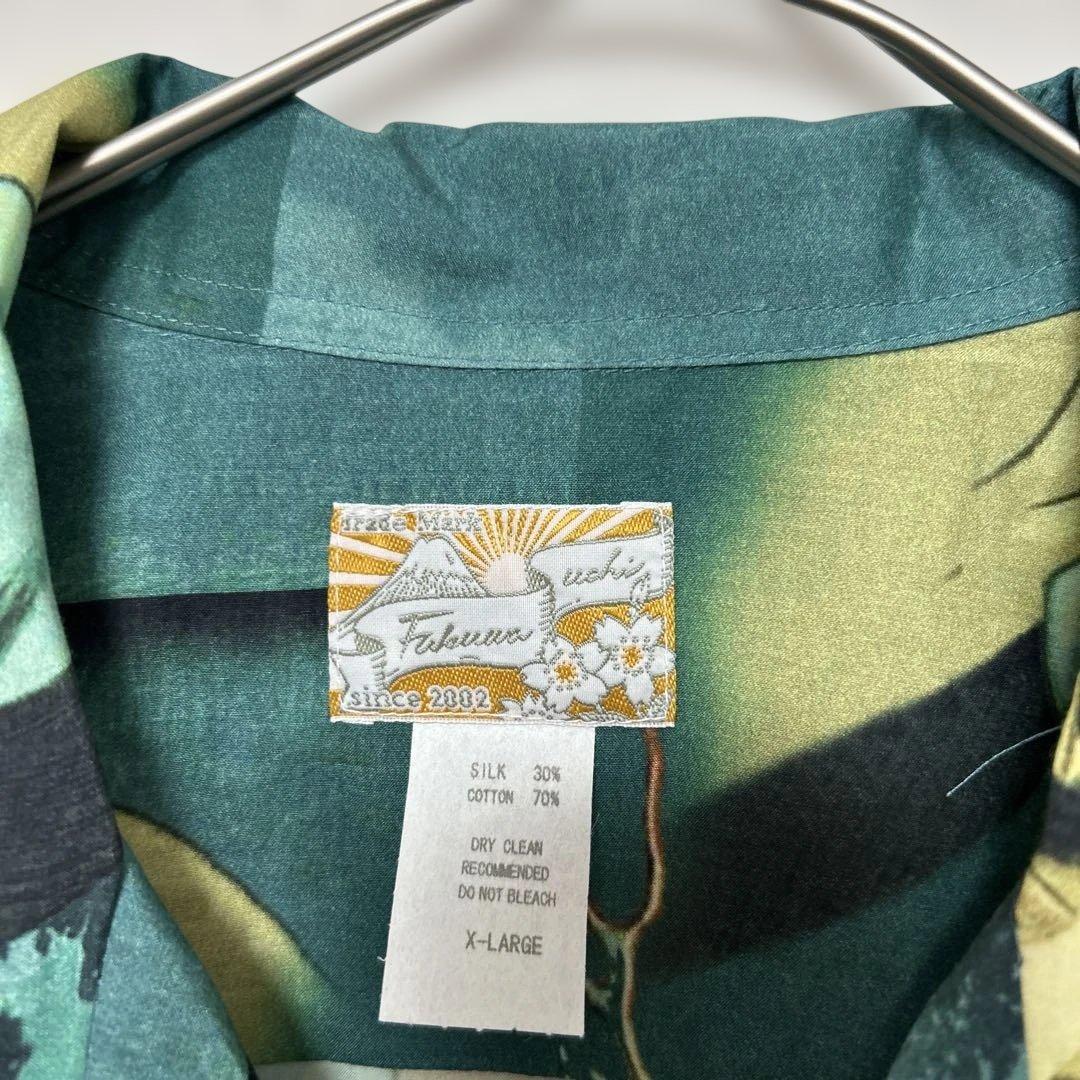 タグ付き Fukuwauchi フクワウチ アロハシャツ XL 浮世絵 幽霊