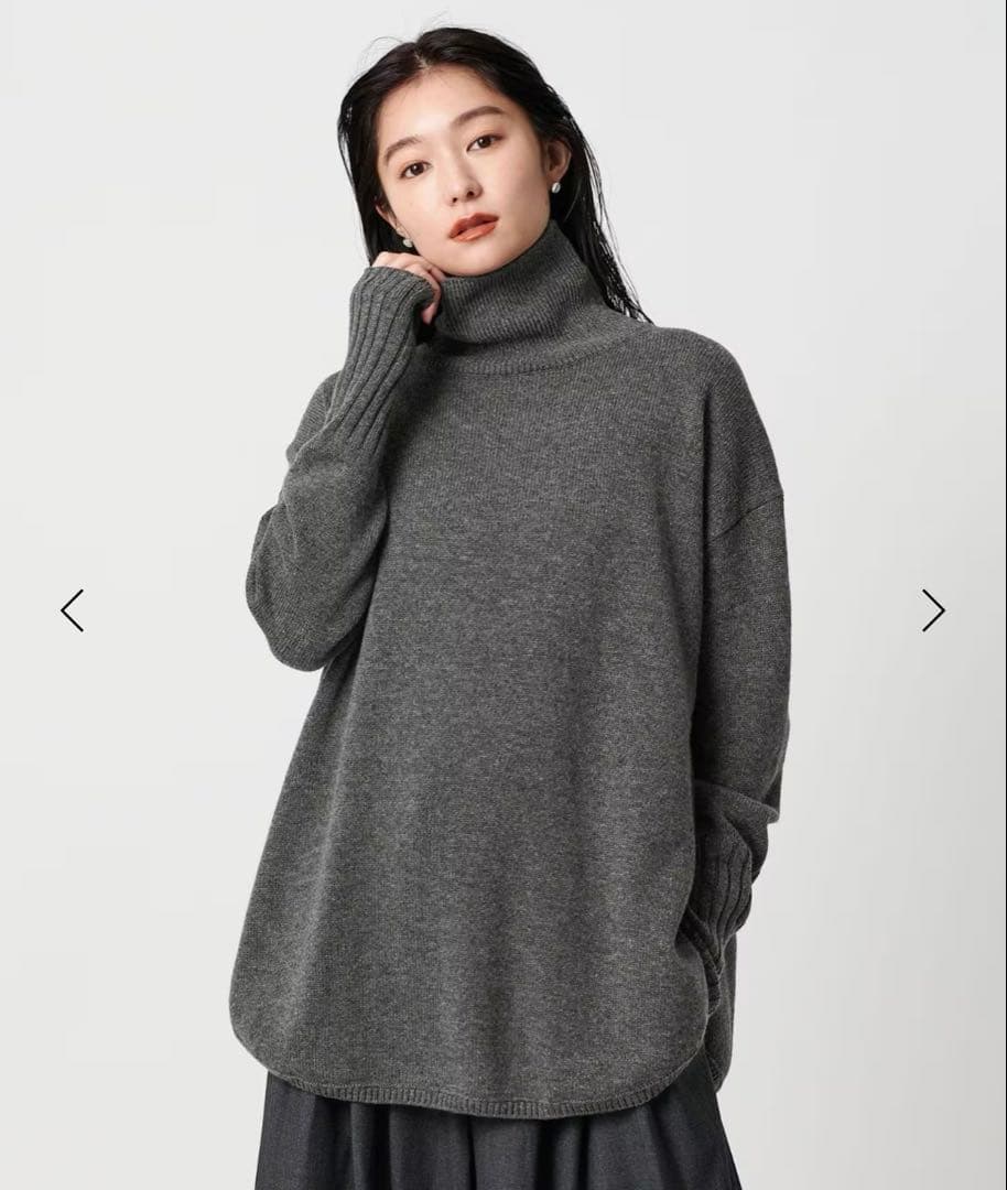 MARW UNITED ARROWS ルーズタートルネックニット カシミヤ混