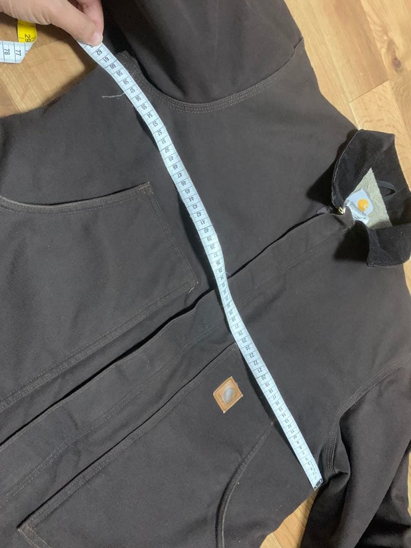 Carhartt J164 DKB ダークブラウンジャケット シェルパ裏地