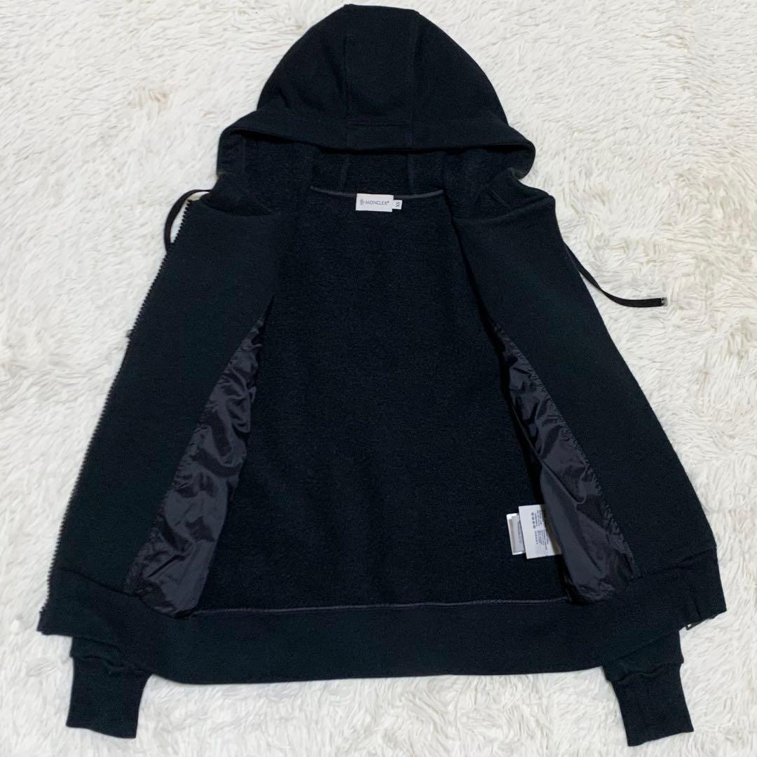 【美品】モンクレール MAGLIA CARDIGAN ハイブリッド 黒 XS