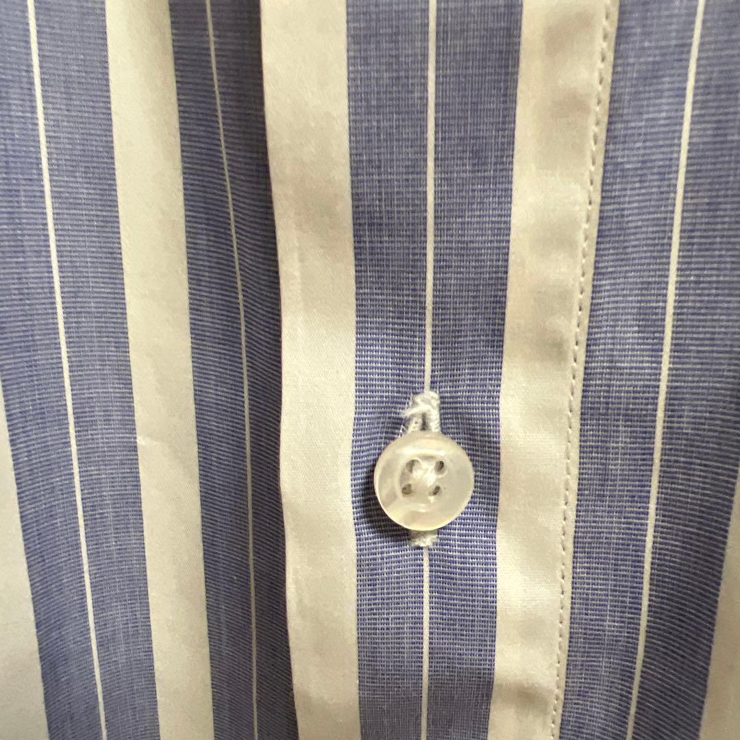 JIL SANDER 青白ストライプ 長袖シャツ